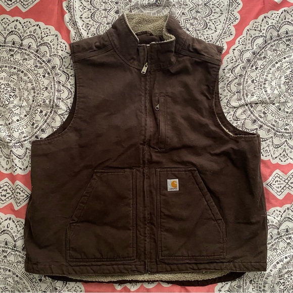 Dark Brown Carhartt Vest